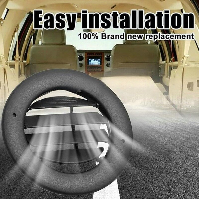 yeedaky 4Pcs Rear Ceiling Roof AC Air Vent 9C2Z-19893-AD Fit for Ford E-150 E-250 E-350 E-450 Super Duty 2009 2010 2011 2012 2013 2014 2015 2016 2017 Black - Image 2